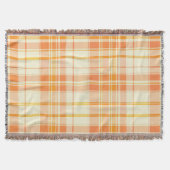 Kariertes Herbstmuster Decke (Vorderseite)