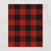 Kariertes HochzeitsFoto für Red Black Karos Save t (Rückseite)
