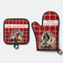 Kariertes Huhn-Zitat aus Rot und Schwarz