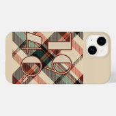 kariertes iPhone der 40er Jahre 14 Fall Case-Mate iPhone Hülle (Rückseite (Horizontal))