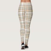 Kariertes kariertes Muster Leggings (Rückseite)
