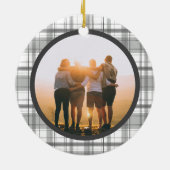 Kariertes Karkohledenkmal - Zwei Foto Keramik Ornament (Hinten)