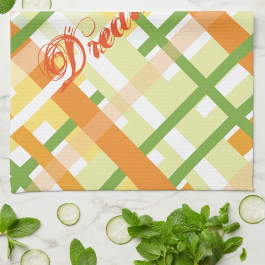 Kariertes Küchentuch (Gefaltet)