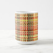 Kariertes Land - Karierter Pappentwurf Kaffeetasse (Mittel)