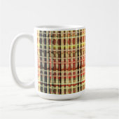 Kariertes Land - Karierter Pappentwurf Kaffeetasse (Links)