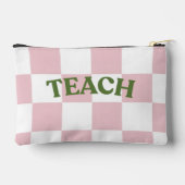 Kariertes Lehrerpouch Zubehörtasche (Rückseite)