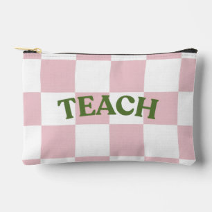 Kariertes Lehrerpouch Zubehörtasche