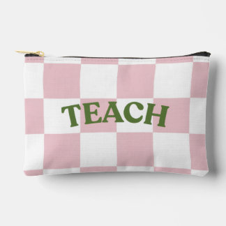 Kariertes Lehrerpouch Zubehörtasche