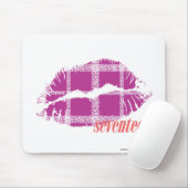 Kariertes Lila Mousepad (Mit Mouse)