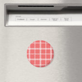 Kariertes LtPink Magnet (In Situ (Geschirrspüler))