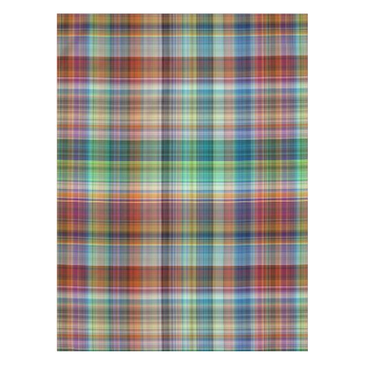 Kariertes Madras Streifenmuster Tischdecke (Vorderseite)