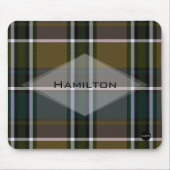 Kariertes Mauspad mit Ihrem Namen HAMbyWG (Vorne)