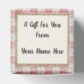 Kariertes Merlingstitel Geschenkschachtel (Oben)