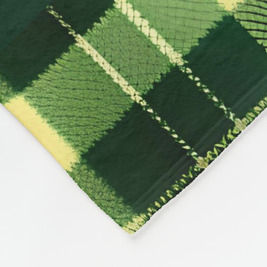 Kariertes Mesh Geometrismuster Fleecedecke (Ecke)