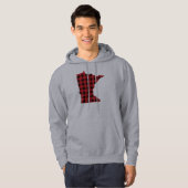 Kariertes Minnesota mit Kapuze Sweatshirt Paul (Vorne ganz)