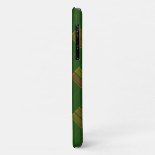 Kariertes Monogram iPhone Case HAMbWG (Hinten/Links)