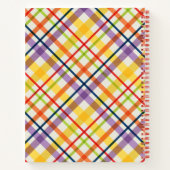 Kariertes Monogramm für die Helle School Notizblock (Rückseite)