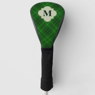 Kariertes Monogramm Golf Headcover