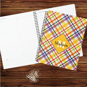 Kariertes Monogramm Planer