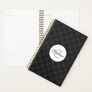 Kariertes Monogramm Planer