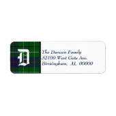 Kariertes Monogramm von Duncan Tartan (Vorne)