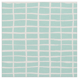 Kariertes Mosaikfliesenmuster Gingham-Karo Mint Stoff
