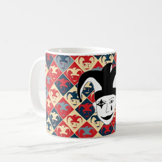 Kariertes MTJ Kaffeetasse (Vorderseite Links)