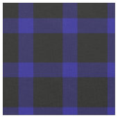 Kariertes Muster aus blauem und schwarzem Karton Stoff (Nahaufnahme)