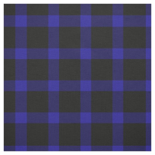 Kariertes Muster aus blauem und schwarzem Karton Stoff (Muster)