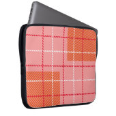 Kariertes Muster aus karierten Stoffen in rosa, bl Laptopschutzhülle (Vorne Rechts)