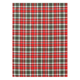 Kariertes Muster aus rotem, grünem, schwarzem, wei Tischdecke