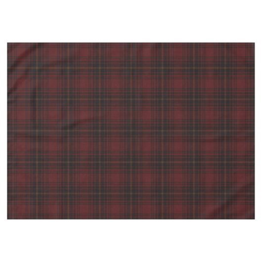 Kariertes Muster aus rotem und schwarzem Tartan Tischdecke (Vorderseite (Horizontal))