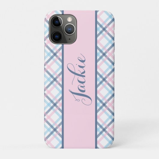 Kariertes Muster Case-Mate iPhone Hülle (Rückseite)