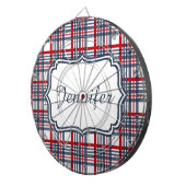 Kariertes Muster Dartscheibe (Vorderseite rechts)