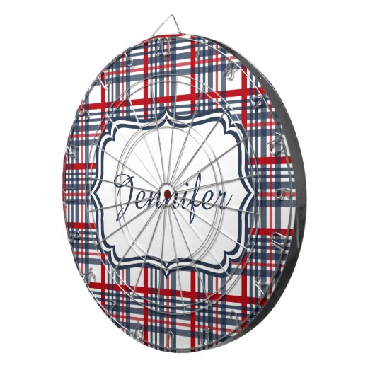 Kariertes Muster Dartscheibe (Vorderseite rechts)