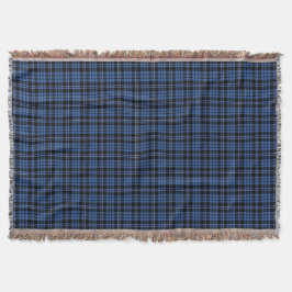 Kariertes Muster des Blauen Tartan Decke