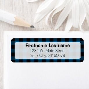 Kariertes Muster des Blue Black Country Karo