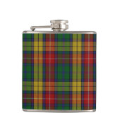 Kariertes Muster des Buchanan Clan Tartan Flachmann (Vorderseite)