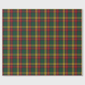 Kariertes Muster des Buchanan Clan Tartan Geschenkpapier (Flach)