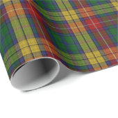 Kariertes Muster des Buchanan Clan Tartan Geschenkpapier (Rolleneckpunkt)