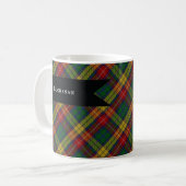 Kariertes Muster des Buchanan Clan Tartan Kaffeetasse (Vorderseite Links)