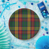 Kariertes Muster des Buchanan Clan Tartan Pappteller (Party)