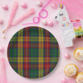 Kariertes Muster des Buchanan Clan Tartan Pappteller (Party)