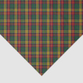 Kariertes Muster des Buchanan Clan Tartan Seidenpapier (Ausschnitt)