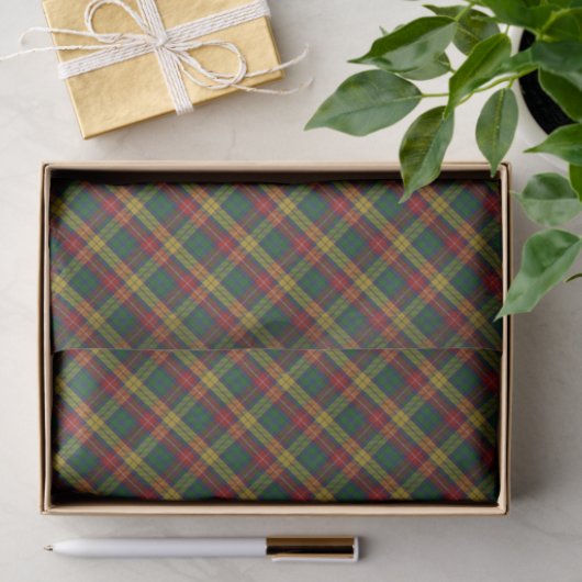 Kariertes Muster des Buchanan Clan Tartan Seidenpapier (Geschenk)
