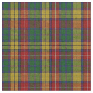 Kariertes Muster des Buchanan Clan Tartan Stoff