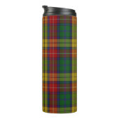 Kariertes Muster des Buchanan Clan Tartan Thermosbecher (Nach rechts gedreht)