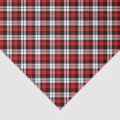 Kariertes Muster des Karos in Rot-Weiß Seidenpapier (Ausschnitt)