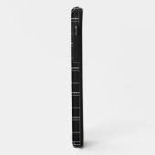 Kariertes Muster des Karos Schwarz/Weiß Case-Mate iPhone Hülle (Hinten/Links)