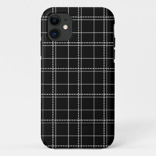 Kariertes Muster des Karos Schwarz/Weiß Case-Mate iPhone Hülle